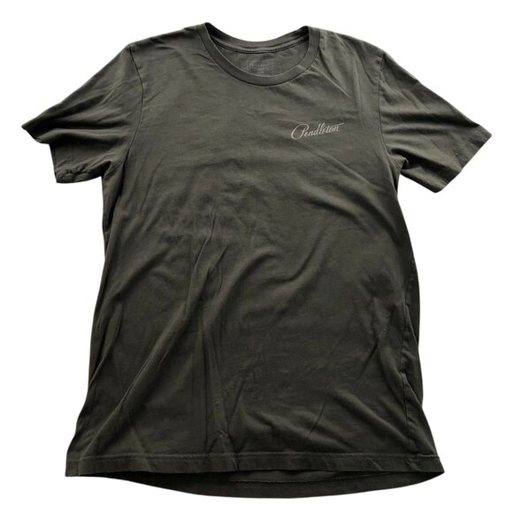 Pendleton Mens T-Shirt Large Short Sleeve Crew Neck Graphic Tee  Green Casual - Picture 1 of 8
